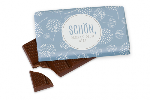 Schokolade für Dich :-) "Schön, dass es dich gibt" 40g - Relax